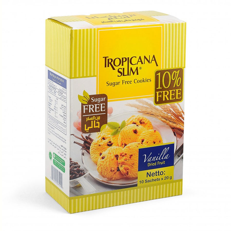 Bánh Ăn Kiêng Cookies Tropicana Slim Hương Vani 