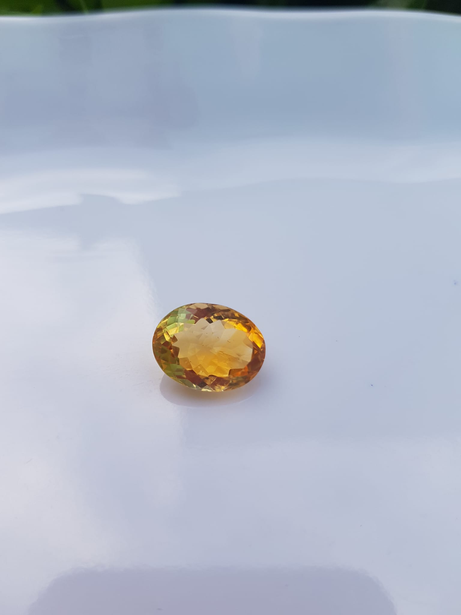Mặt Nhẫn Oval Màu Vàng Đẹp như hoa  Đá Citrine tự nhiên  Size hạt 13mm x 9,8mm x 7mm ạ