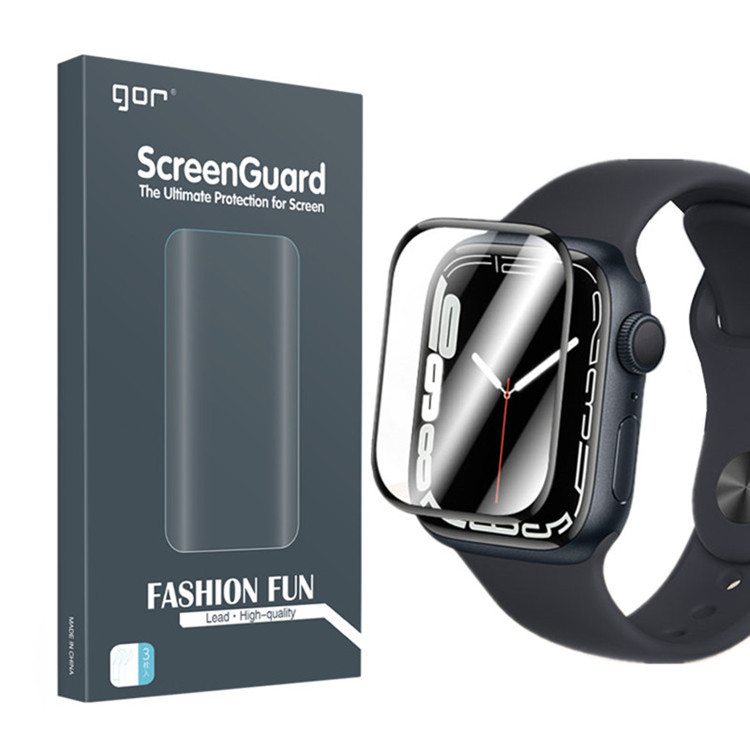 Bộ 2 miếng dán Gor 3D cho Apple Watch Series 4/ 5/ 6/ 7/ 8/ SE Size40/ 41/ 44/ 45 mm _Hàng chính hãng