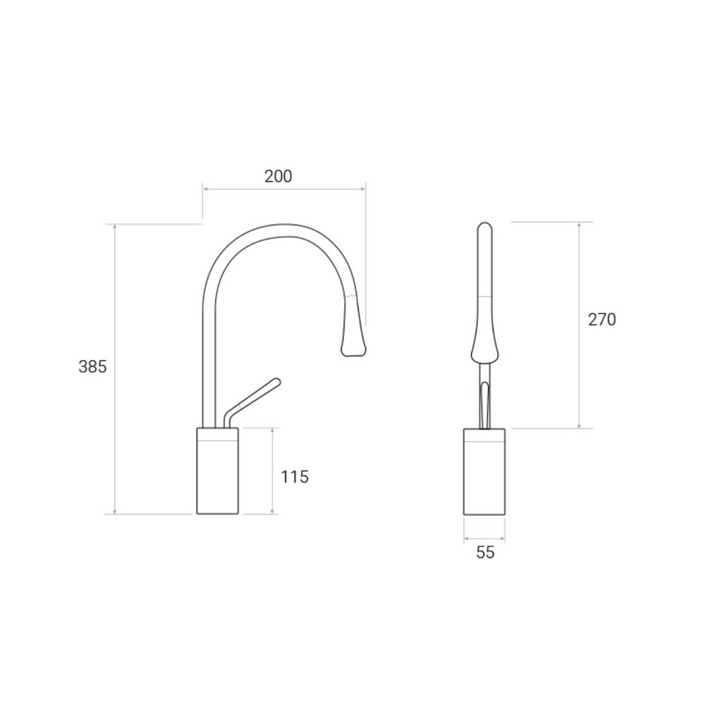 Vòi Lavabo nóng lạnh , vòi thiên nga nóng lạnh , chất liệu đồng tĩnh điện