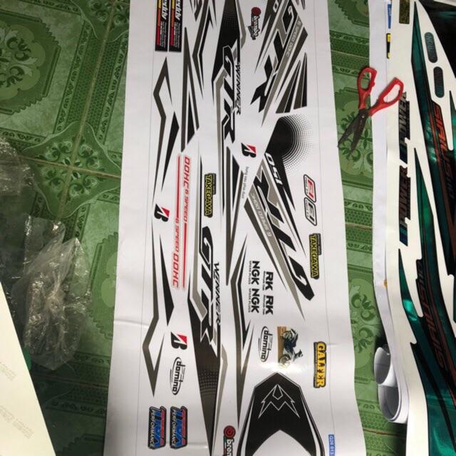 Tem rời winner GTR Đen bạc -1