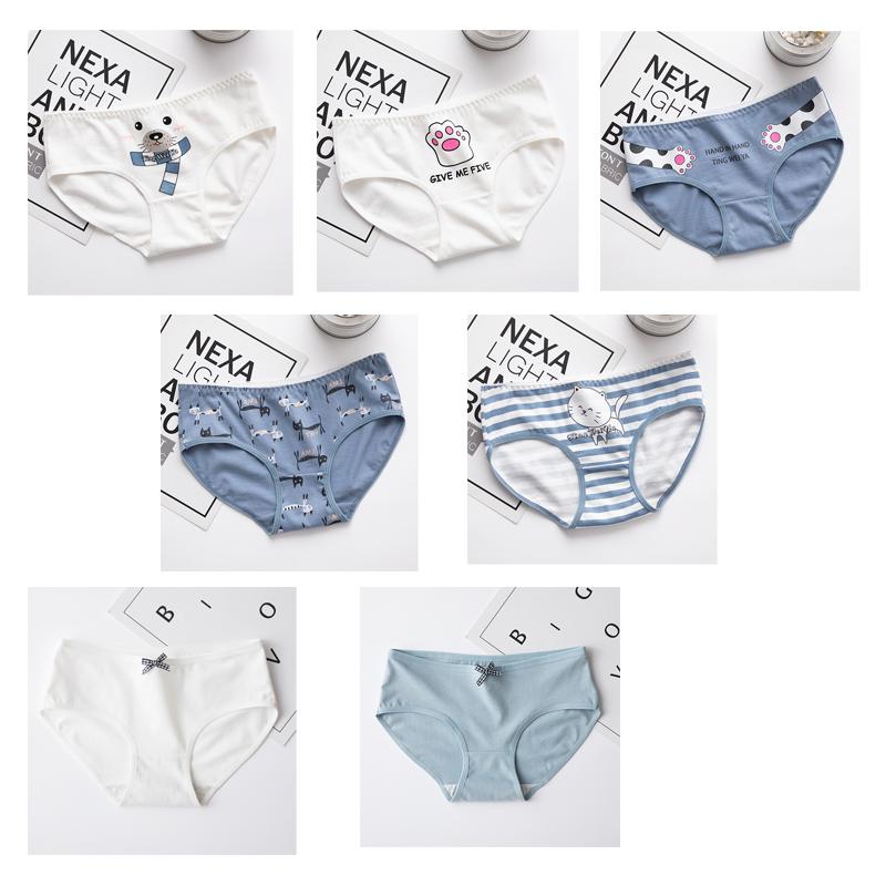 7 Chiếc Quần Lót Nữ Plus Kích Thước Quần Lót Bé Gái Quần Đùi Gợi Cảm Lót Cueca Dùng Thân Thiết Calcinhas Quần Short Cotton Quần Lót Dễ Thương Quần