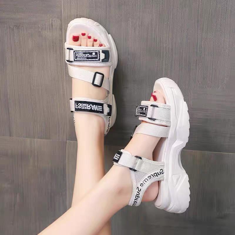 Sandal nữ quai Superme Superme đế bánh mì 5 phân