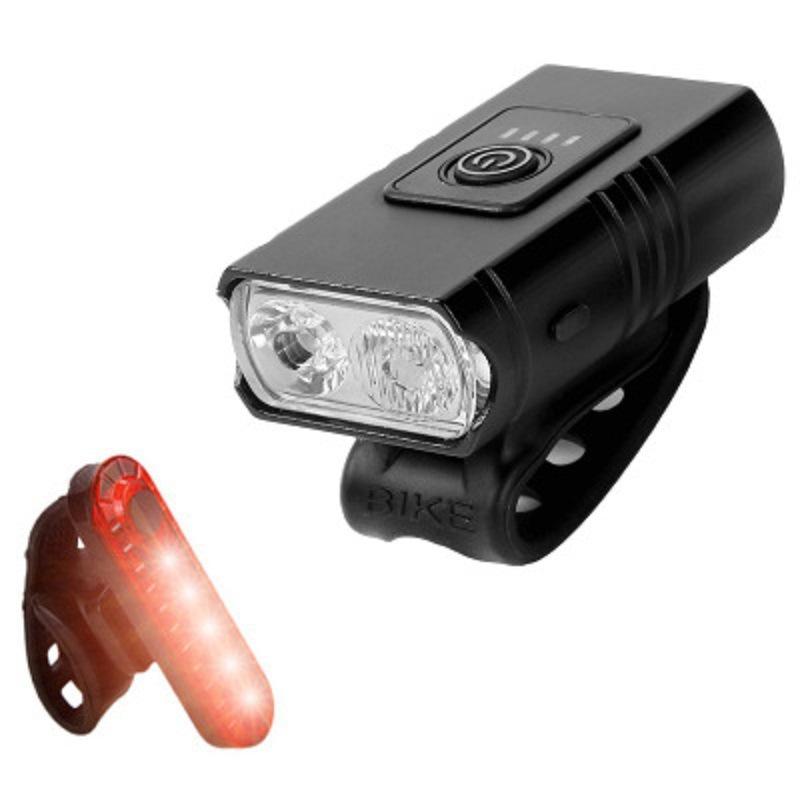 Đèn LED T6 1000LM Gắn Phía Trước Xe Đạp Leo Núi Kèm Sạc USB Tiện Dụng