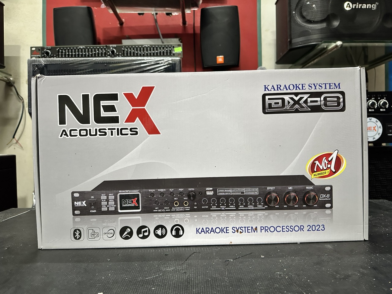 Vang Cơ lai số NEX Acountics DX 8 - Tích hợp sẳn 6 chương trình Micro karaoke Chuyên Nghiệp - Âm thanh cực hay