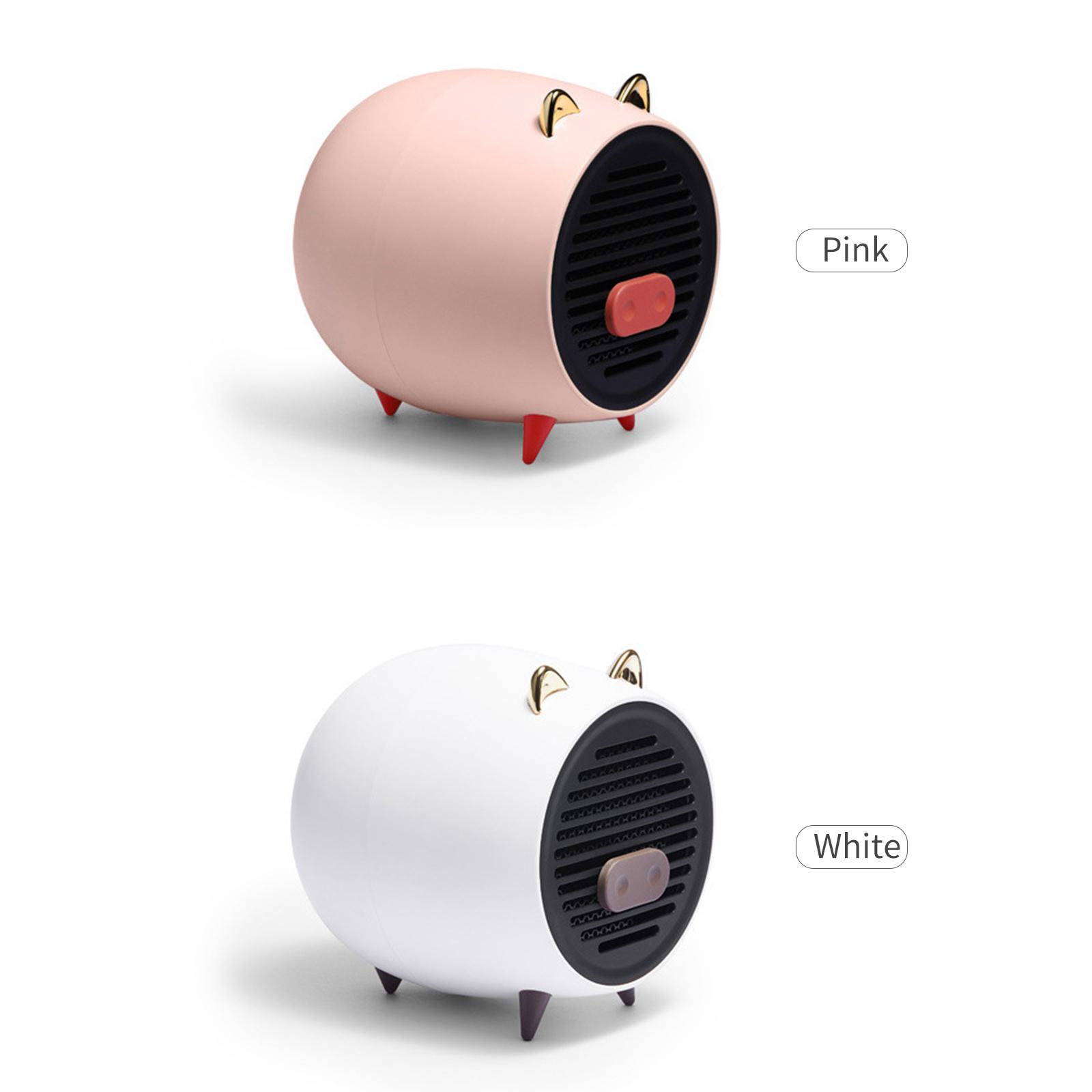 Máy sưởi không gian mini để bàn bằng điện 500W Vỏ ABS chống cháy, thiết kế hình dáng dễ thương