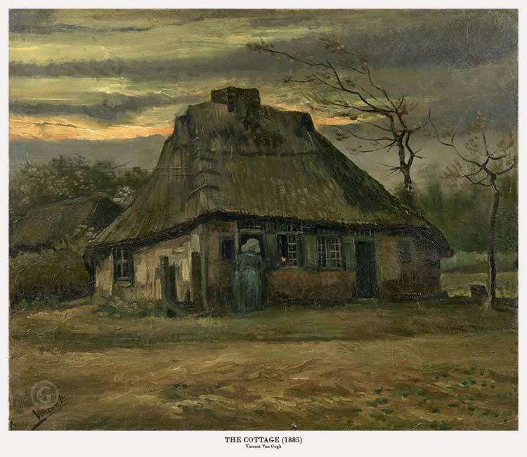 Tranh canvas - The Cottage (1885) - Vincent van Gogh - DH016