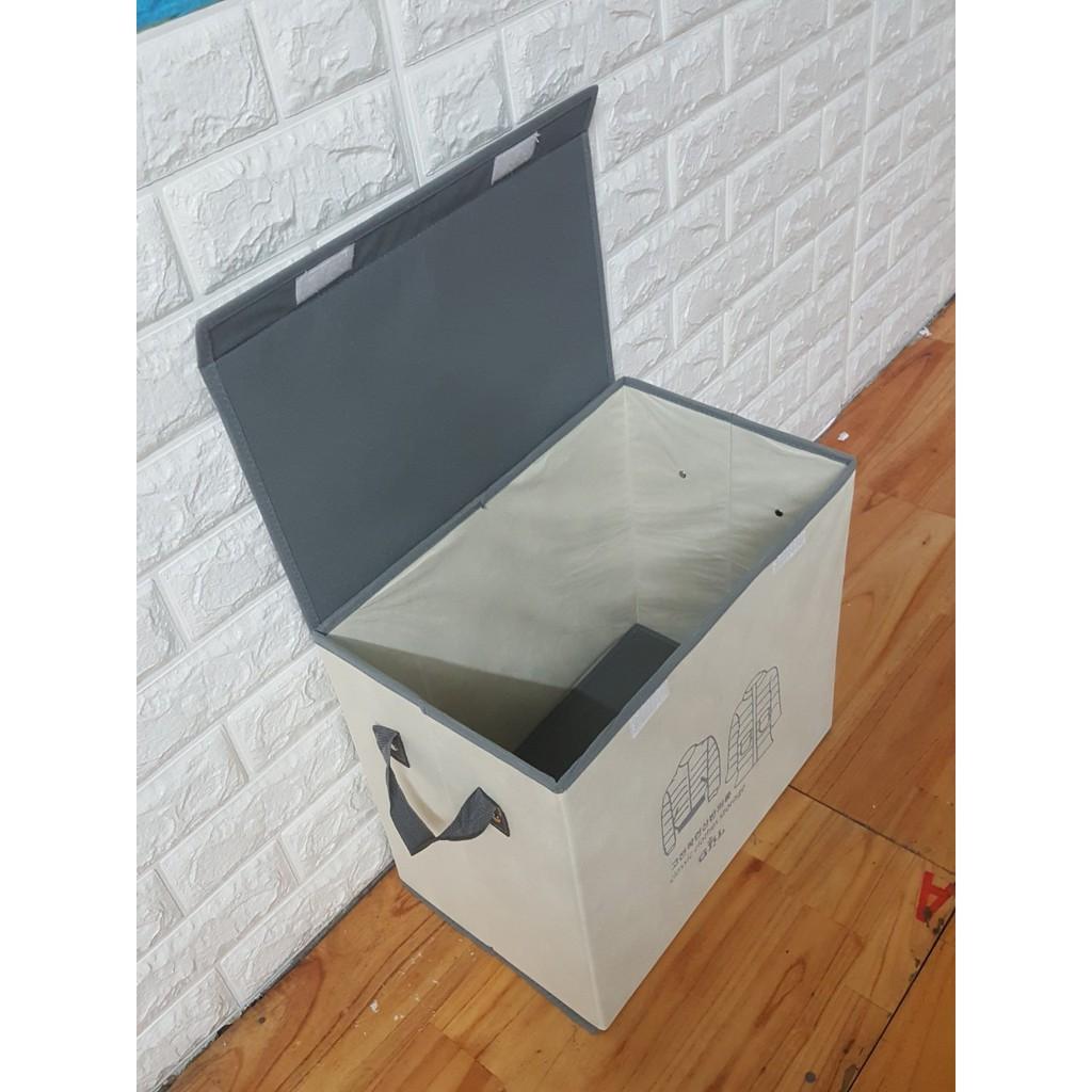 Combo 2 hộp tủ vải màu xám tiện ích- New 2020