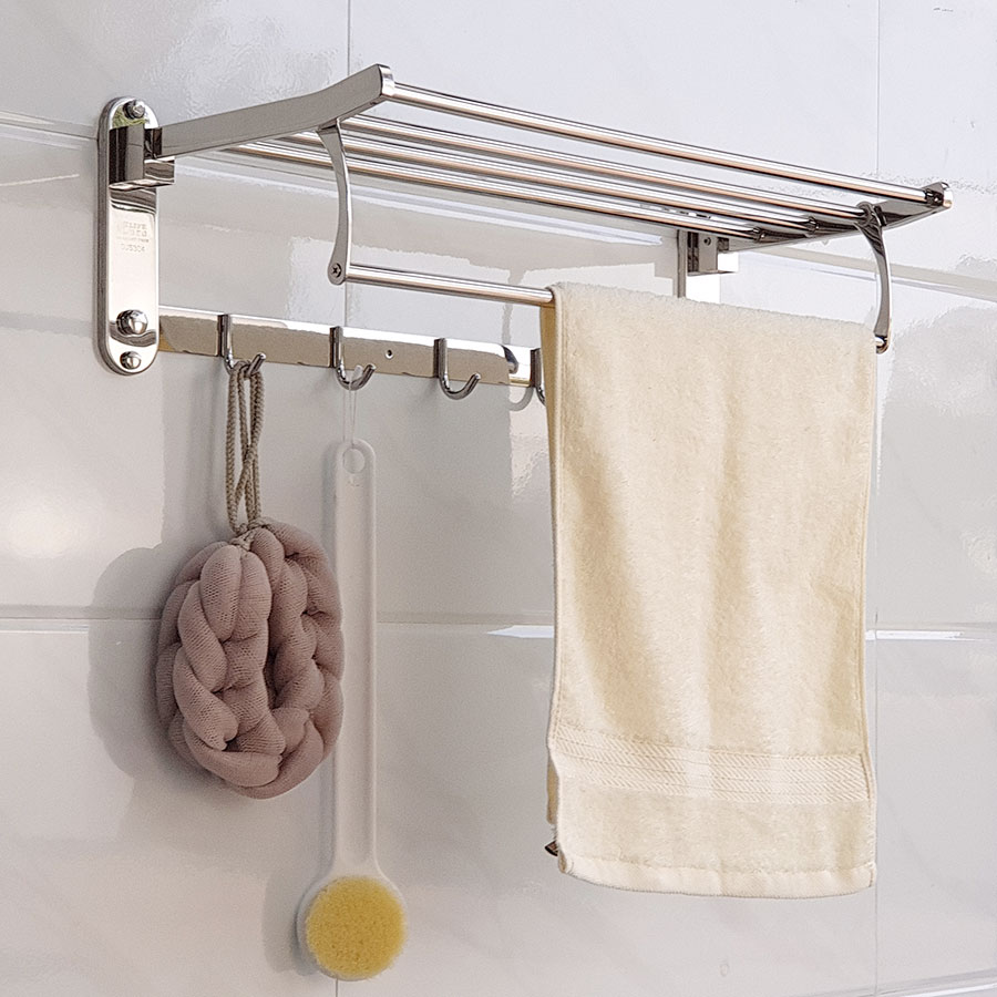 Kệ treo khăn tắm Inox SUS 304 đa chức năng Eurolife EL-B7