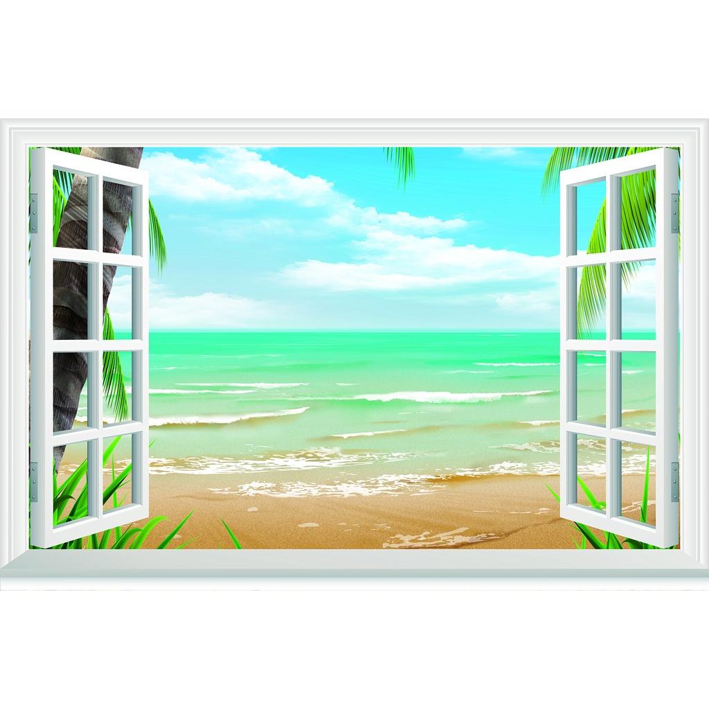 TRANH DÁN TƯỜNG 3D CỬA SỔ - TRANH DÁN TƯỜNG CỬA SỔ PHONG CẢNH