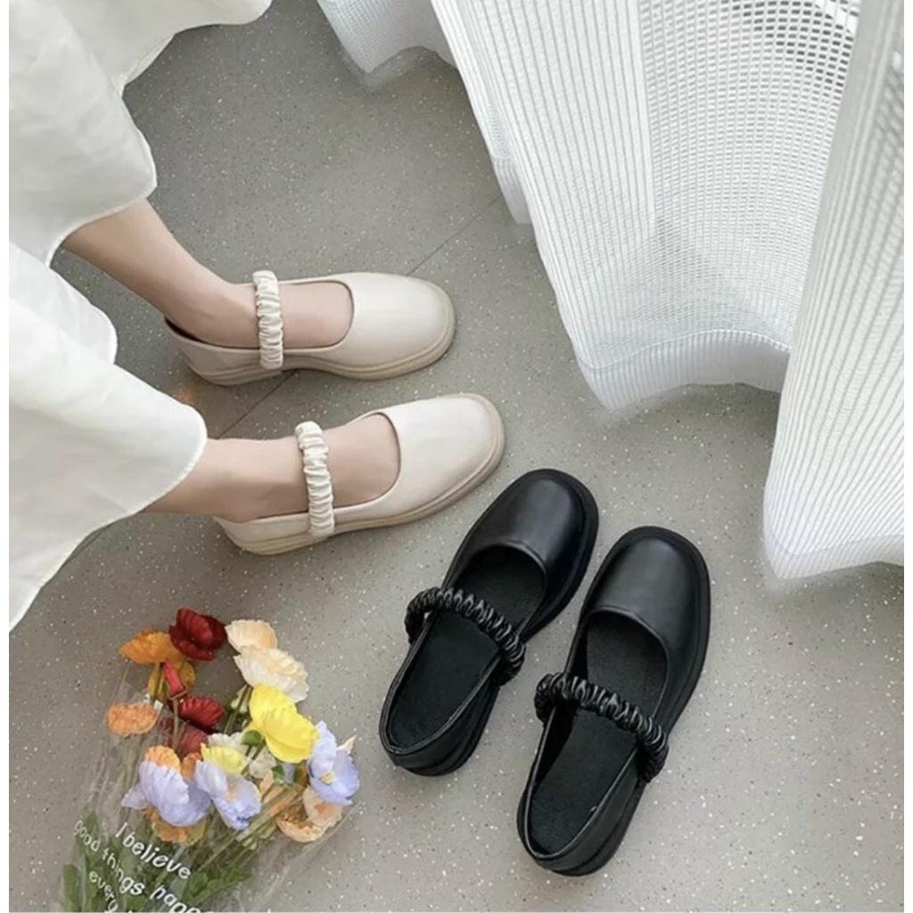 Giày búp bê đế bằng quai nhún phong cách Hàn Quốc giá rẻ cho nữ - G52