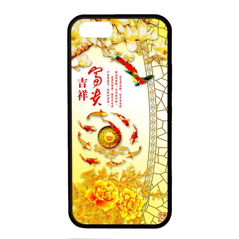 Ốp lưng dành cho điện thoại Iphone 5/5s Cá Koi 4