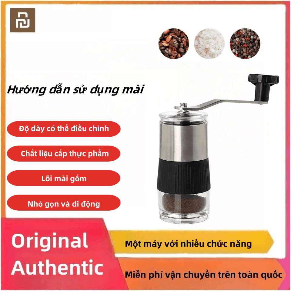 Máy Xay Cà Phê Mini Cầm Tay Bằng Thép Không Gỉ-Hàng nhập khẩu