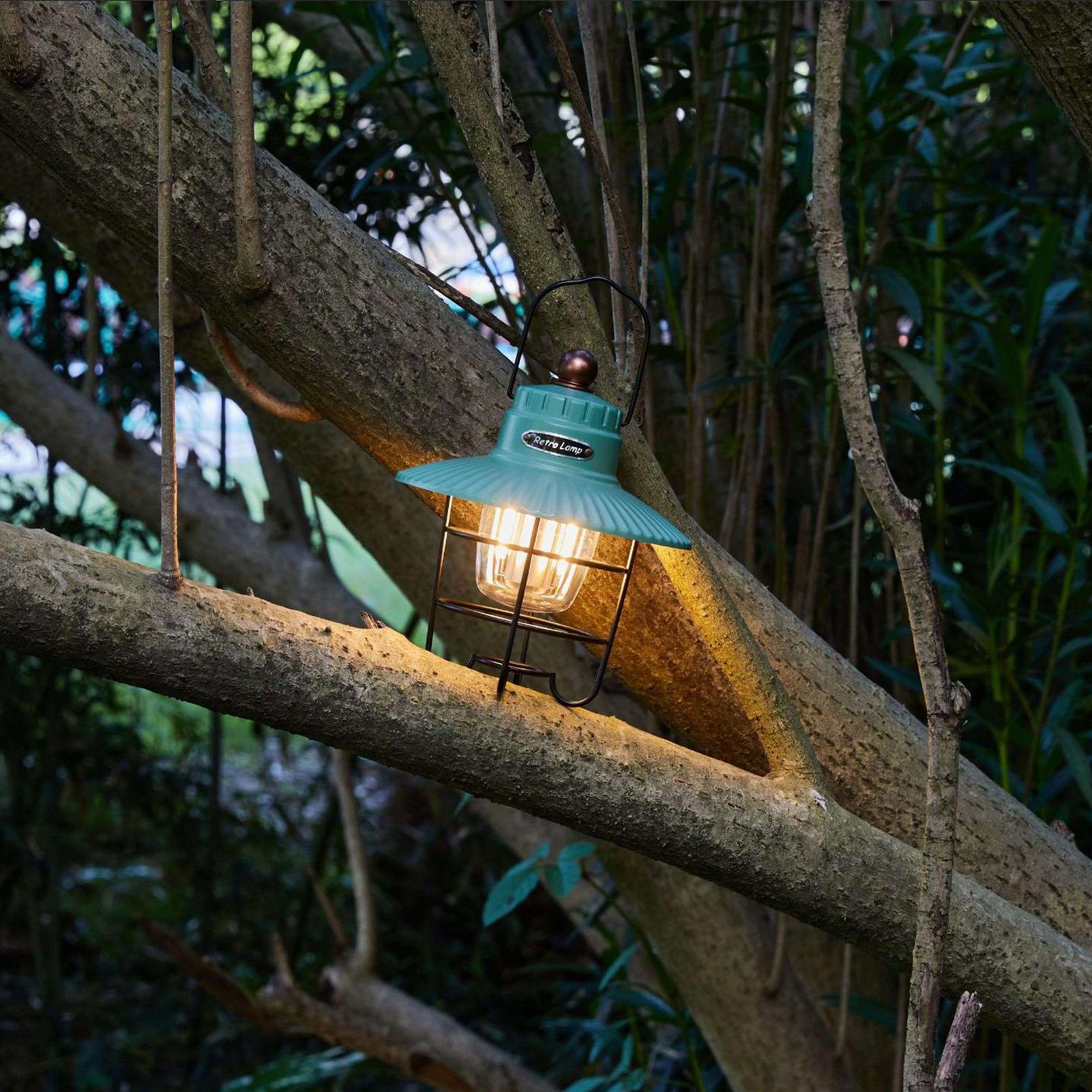 Camp Light Portable Tent Vintage Lamp USB Rechargeable WaterProof Retro Outdoor LED Camping Light Lantern