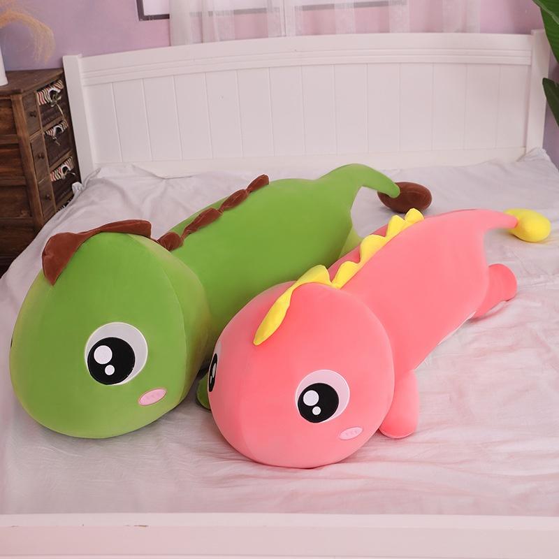 Gấu bông khủng long đuôi tim gối ôm hình thú cho bé kích thước 55cm - 70cm