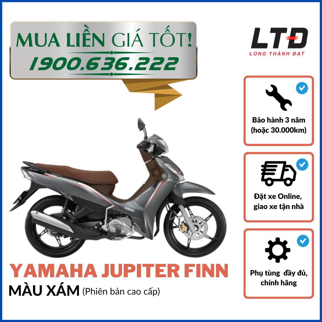 [HCM]-[TRẢ GÓP 0%] Yamaha Jupiter Finn - Bản cao cấp (Đủ màu)