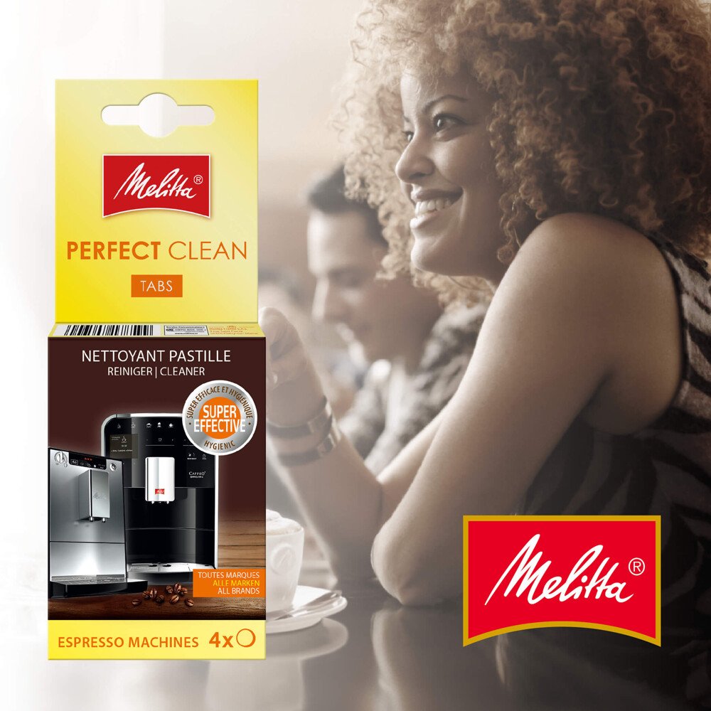 Viên rửa vệ sinh máy pha cà phê Melitta Perfect Cleaner Tabs espresso machine- Hàng nhập khẩu từ Đức