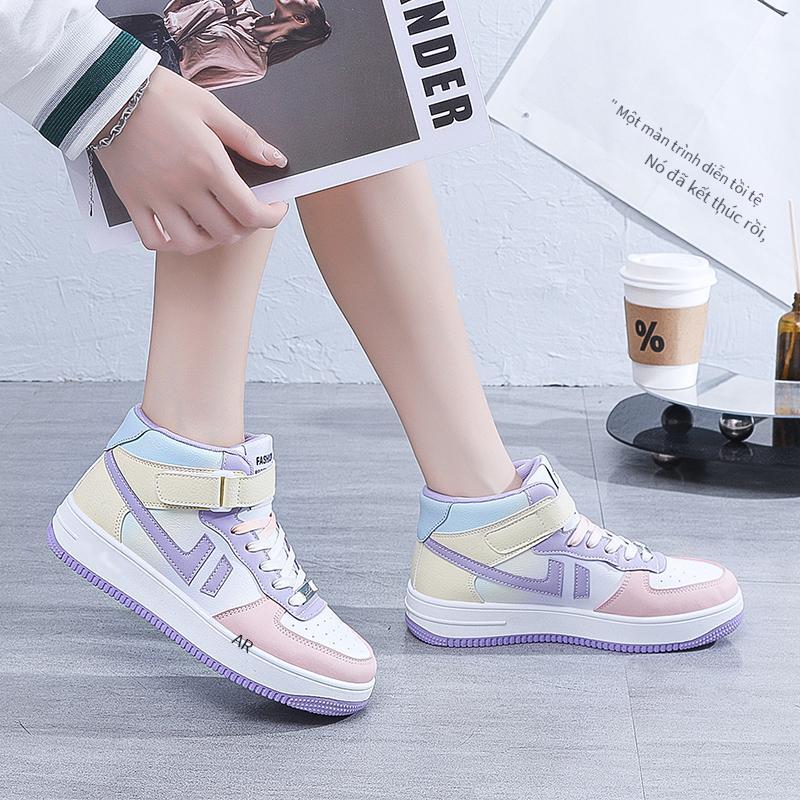 Giày trượt ván tất cả các trận đấu giày nhẹ hợp thời trang giày đôi giày lưới màu đỏ giày thời trang