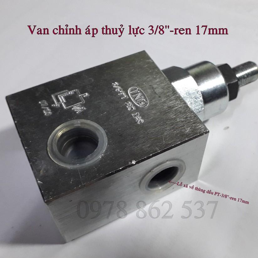 Van chỉnh áp thủy lực 3/8''-ren 17mm