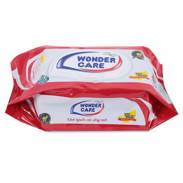 Khăn Giấy Ướt Bỏ Túi Wonder Care (100 Tờ)