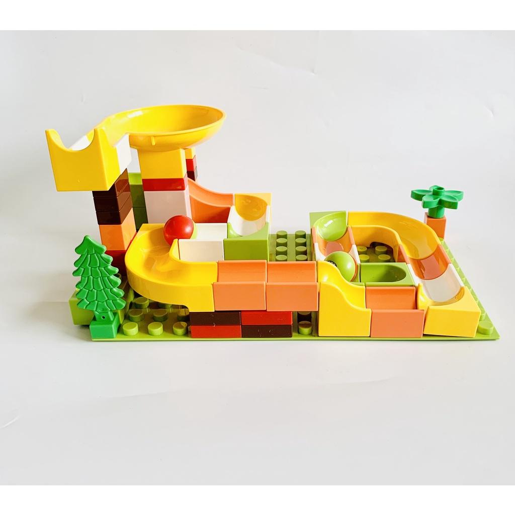 Bộ Xếp Hình Cầu Trượt Thả Bi 61 Chi Tiết Cho Bé Đồ Chơi Xếp Hình Phát Triển Trí Não