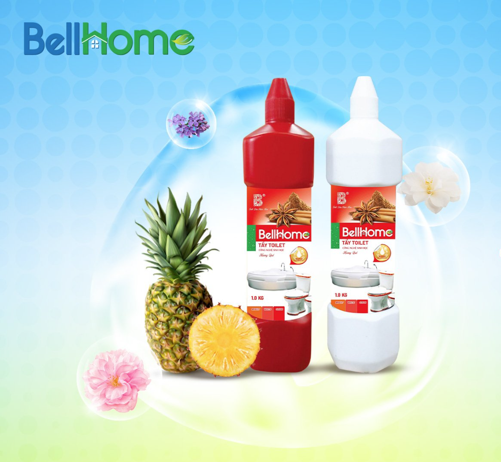 Tẩy Toilet Công Nghệ Sinh Học Bell Home Hương Quế 1KG Đỏ