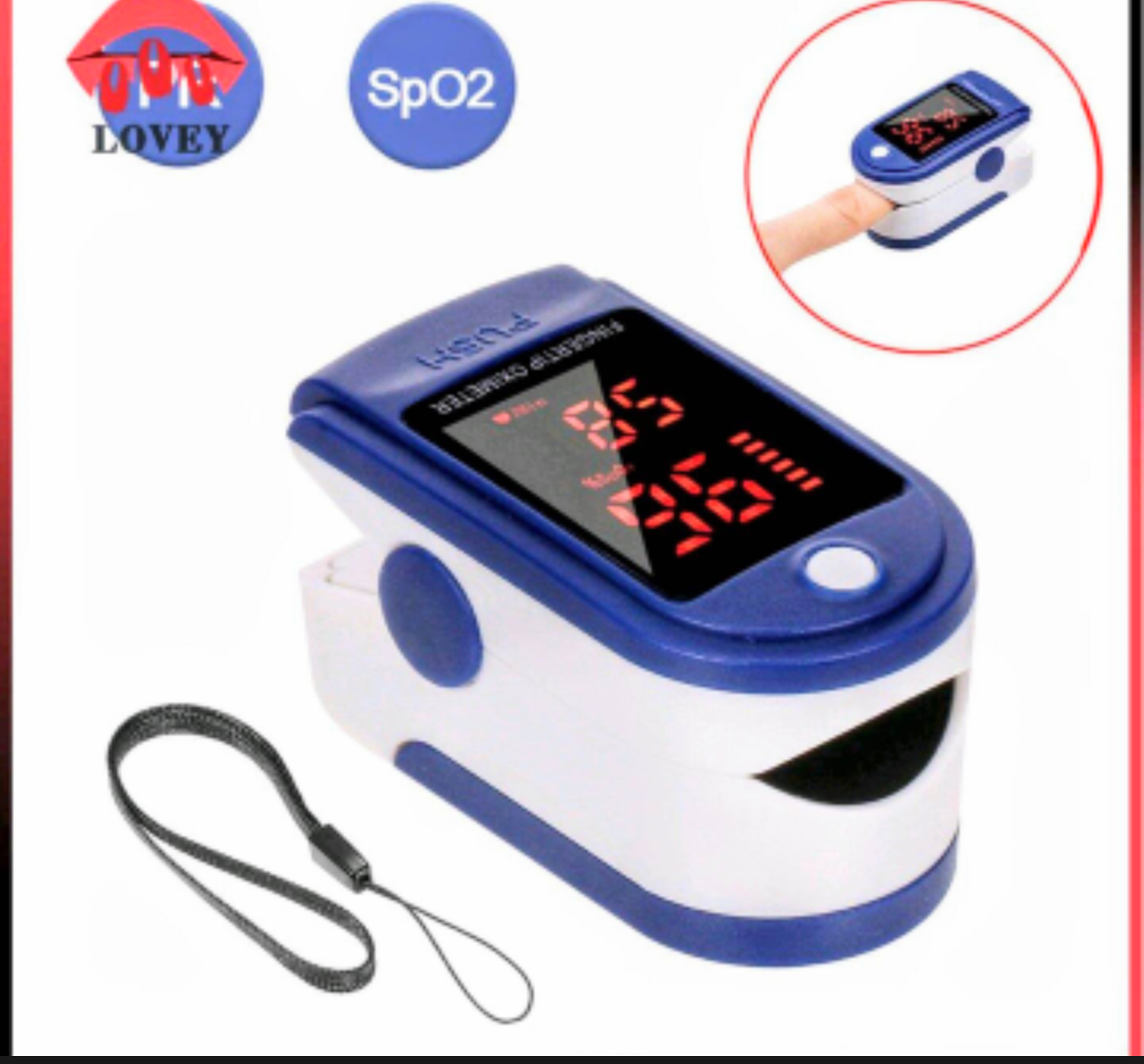 MÁY KẸP NGÓN TAY ĐO NHỊP TIM NỒNG ĐỘ OXY TRONG MÁU HÀNG CHUẨN CHẤT LƯỢNG