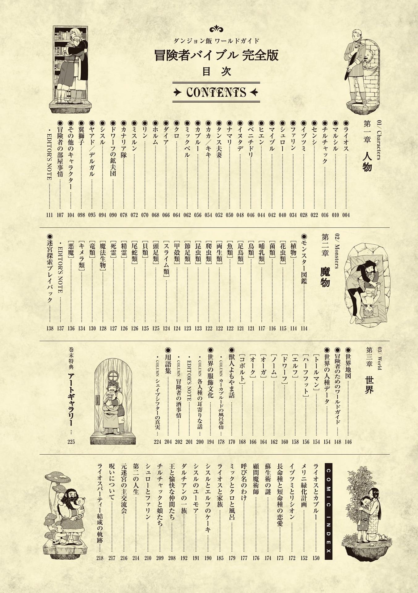 Delicious In Dungeon (Dungeon Meshi) World Guide Bokensha Bible Complete Edition (Japanaese Edition)