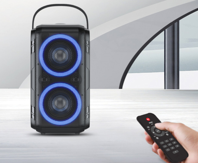 Loa bluetooth Karaoke – Loa ngoài trời công suất cao 80W, đèn LED RGB W-King T9 kèm 1 mic không dây - Hàng chính hãng