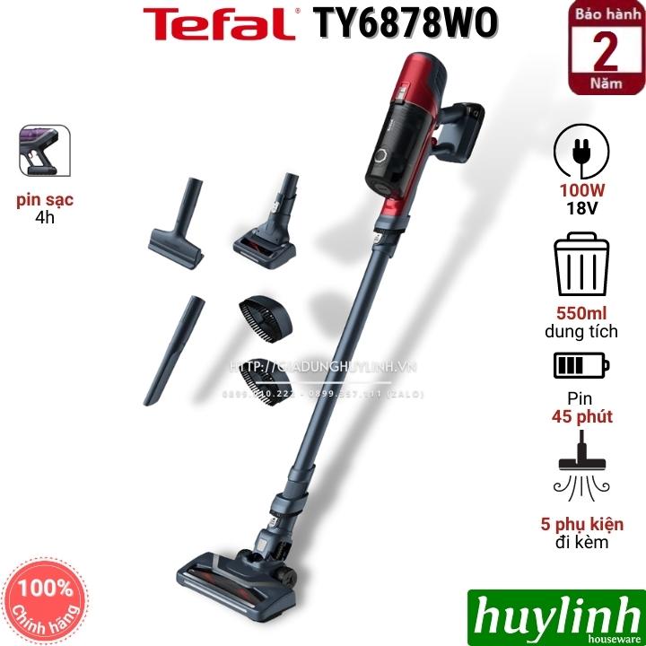 Máy hút bụi không dây dùng pin Tefal TY6878WO - X-pert 6.60 - Hàng chính hãng