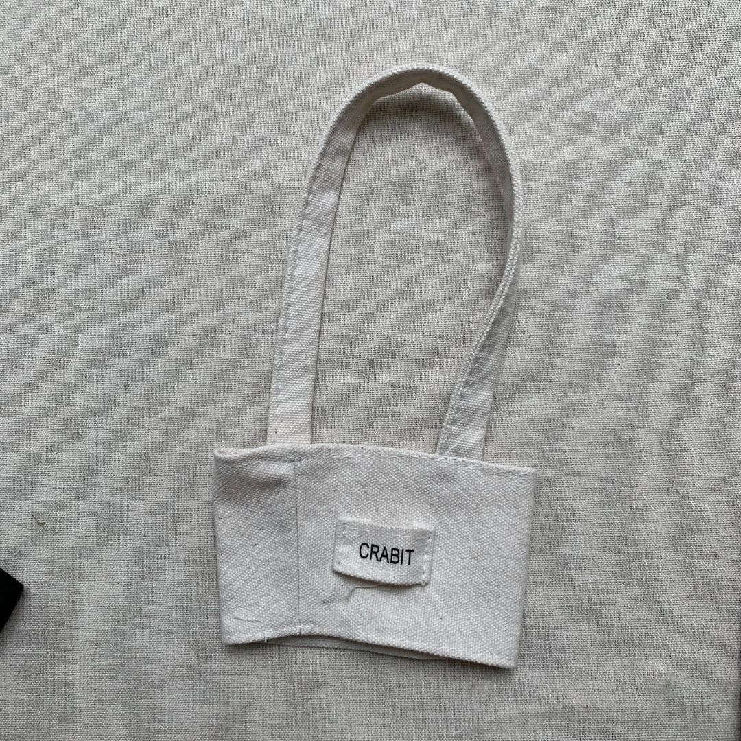 [Quà tặng] Túi treo cốc take away Crabit Canvas Cupholder