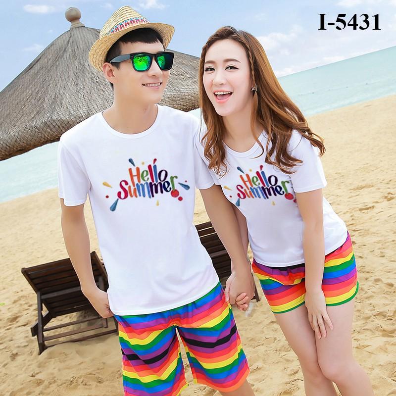 I5431 Aó Thun Gia Đình , Tình Nhân Dễ Thương