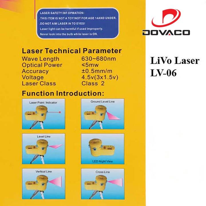 Thước laze cân bằng thuỷ - Ni vô laser cân bằng bọt nước LV-06