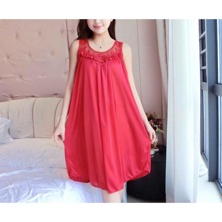 Váy ngủ nữ lụa xuất xứ Quảng Châu hàng cao cấp