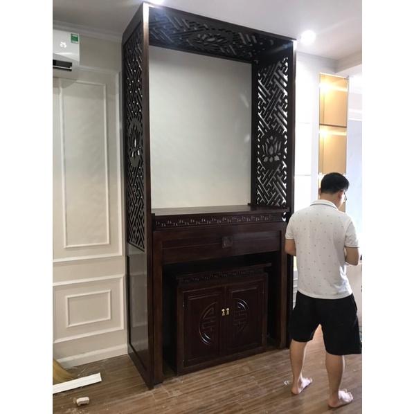 Bàn thờ chung cư gỗ sồi