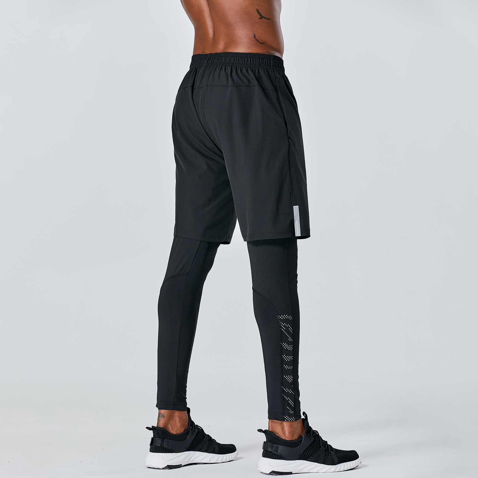 Quần thể thao nam 2 trong 1 có túi co giãn, nhanh khô, thoáng khí