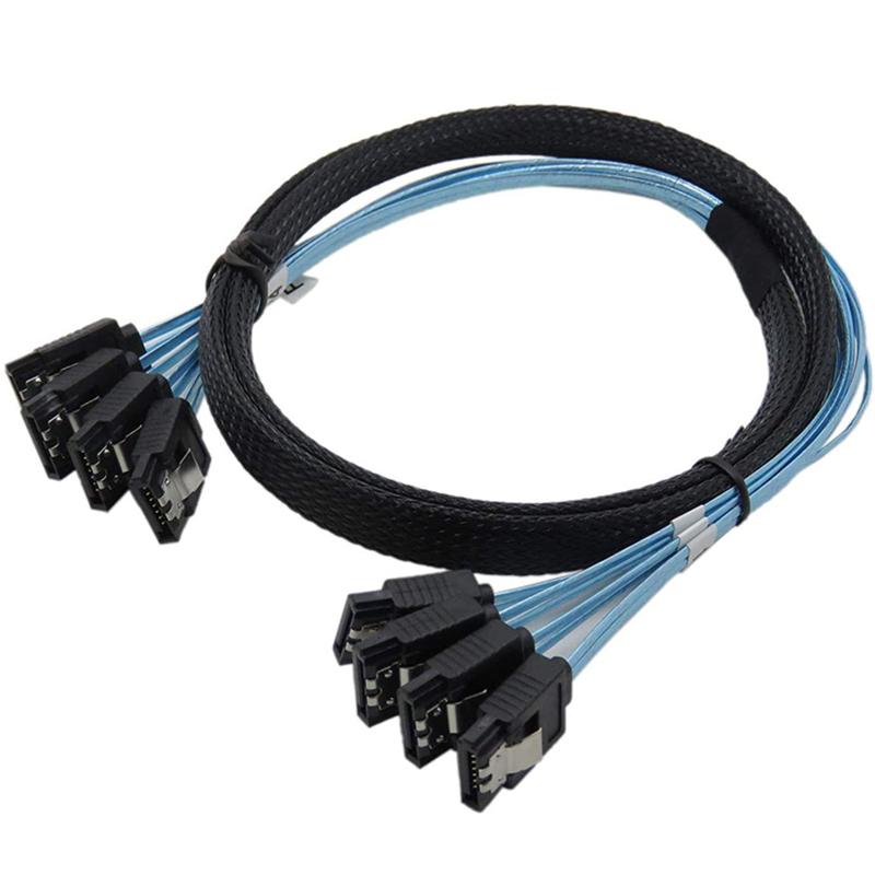 4/6 PCS/Đặt SATA thành cáp SATA 6 Cổng/Set Date Cáp SATA 7 PIN TO SATA 7 PIN SAS Cáp 6Gbps HDD Cáp cho máy chủ