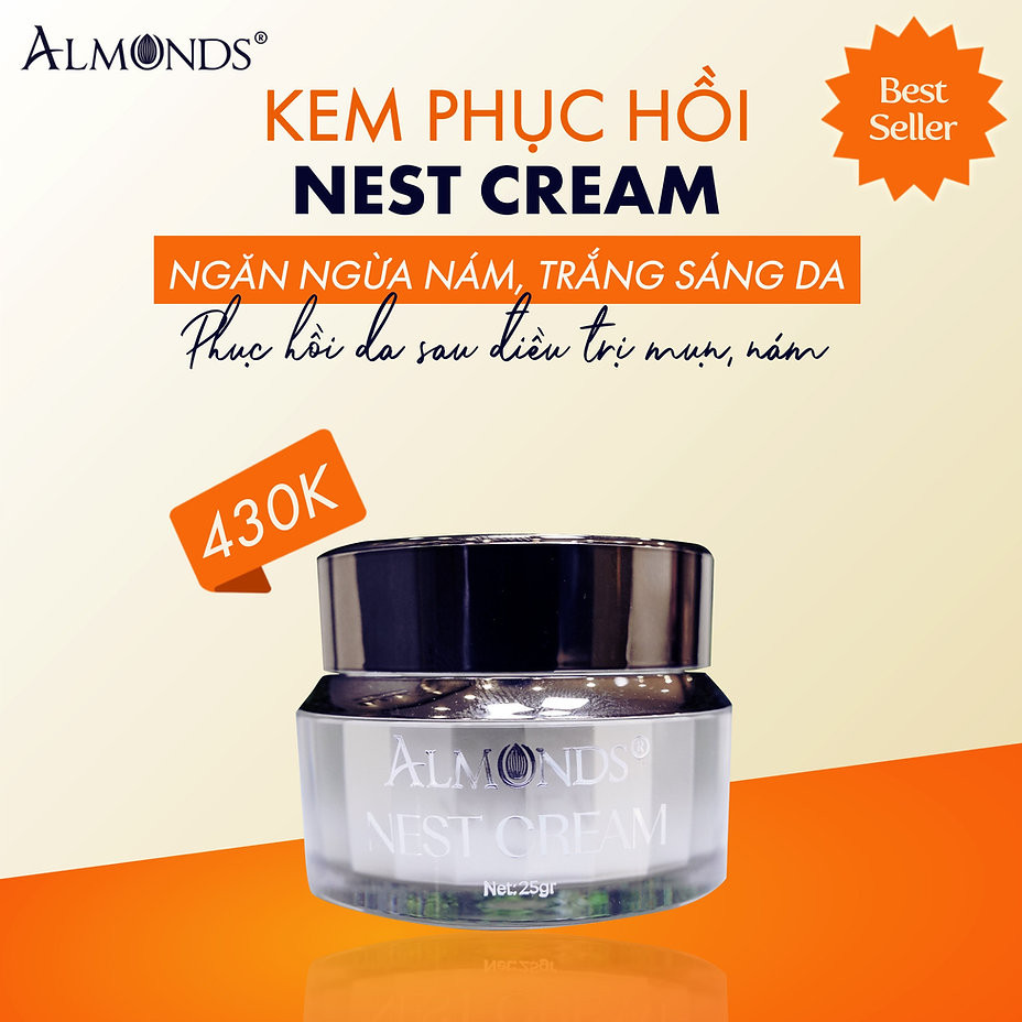 Kem Dưỡng Phục Hồi Làm Dày Da Almonds 25g