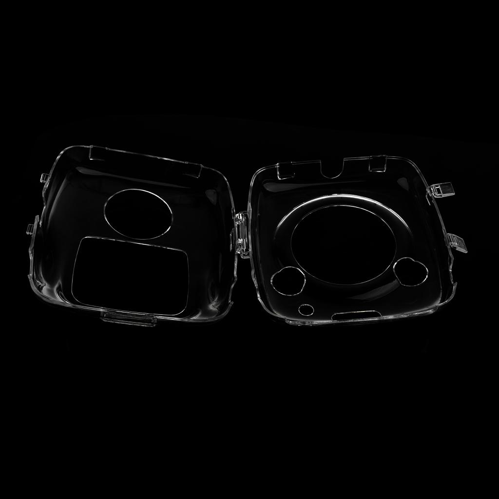 Clear Hard Case w/Shoulder Strap for Instax Square SQ10 Camera