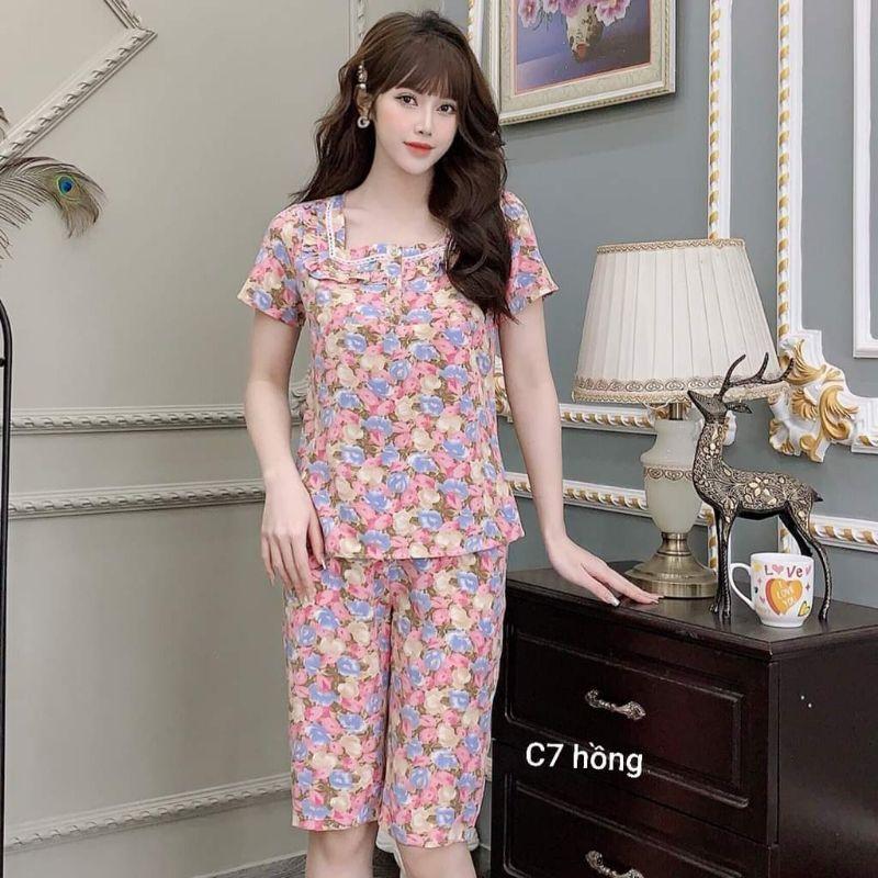 Quần áo mặc nhà cổ ren siêu xinh