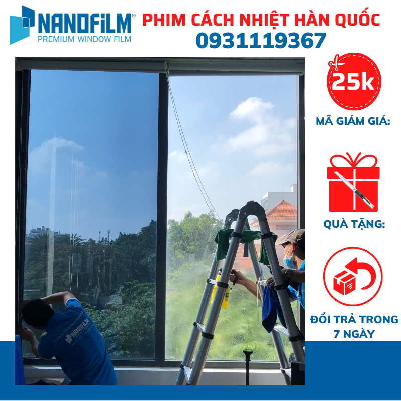 phim dán kính cách nhiệt, chống nóng, chống chói tức thì