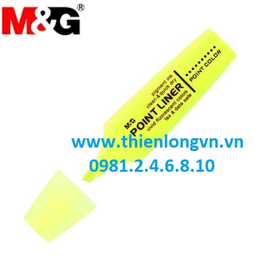 Combo 5 Bút dấu dòng M&G - AHM21572 màu vàng