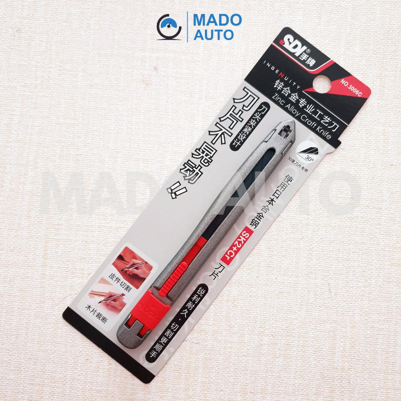 MADO AUTO Dao rọc giấy văn phòng cắt phim cách nhiệt ô tô Decal PPF ô tô xe máy cắt da thuộc SDI Mã 3006CA