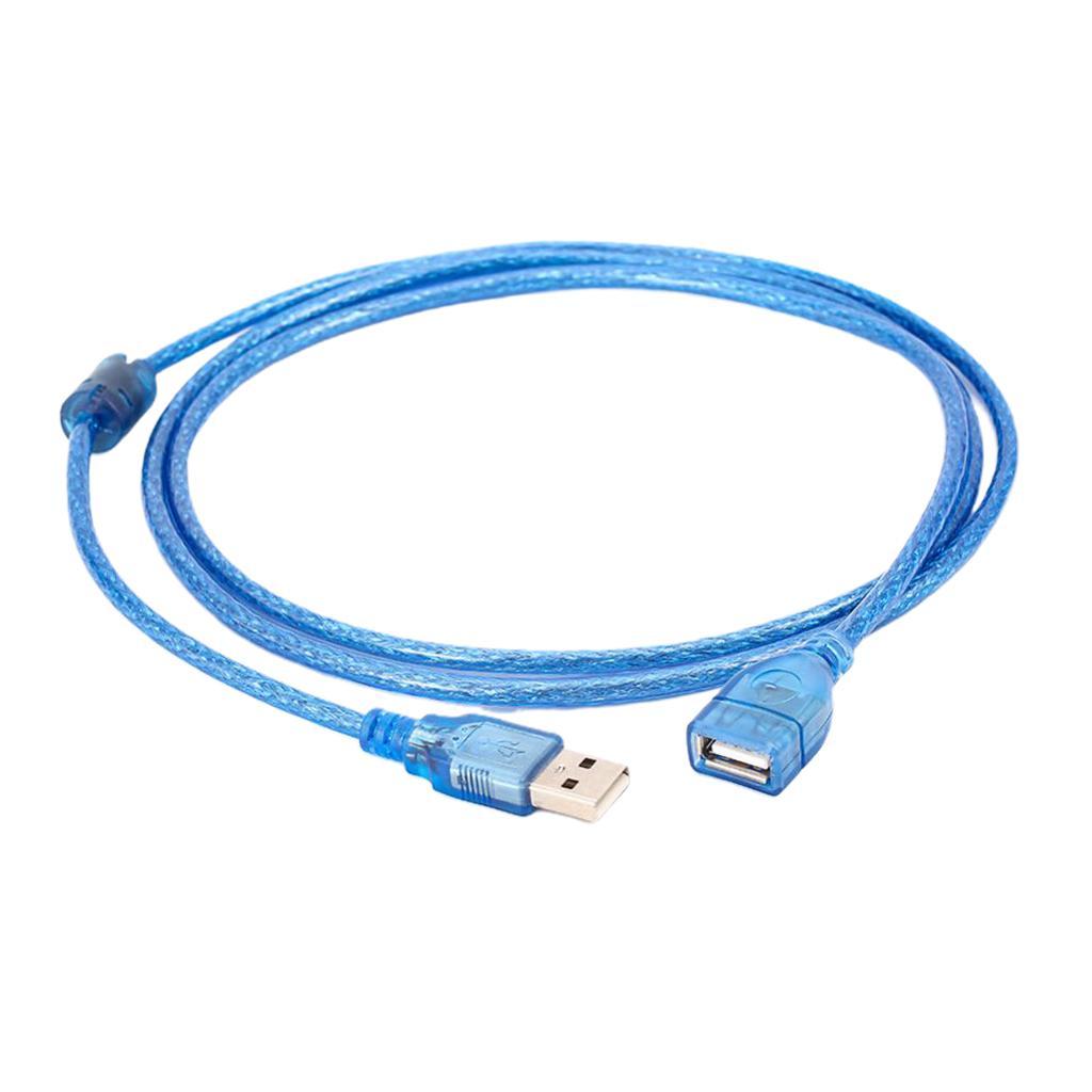 High Speed USB 2.0 Extension Cable Transparent Male To Female Cord