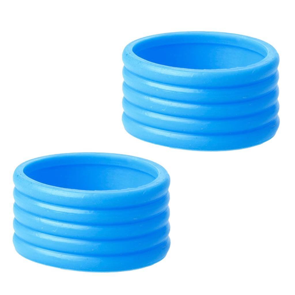 2pcs Silicone Tennis Racket Racquet Handle Loop