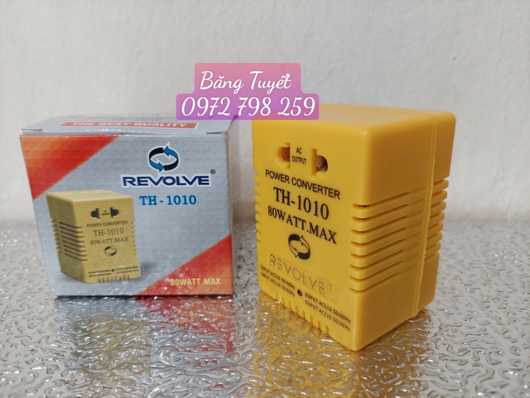 BIẾN ÁP ĐỔI NGUỒN TỪ 110V RA 220V VÀ TỪ 220V RA 110V 100W. Adapter đổi điện 110v ra 220v