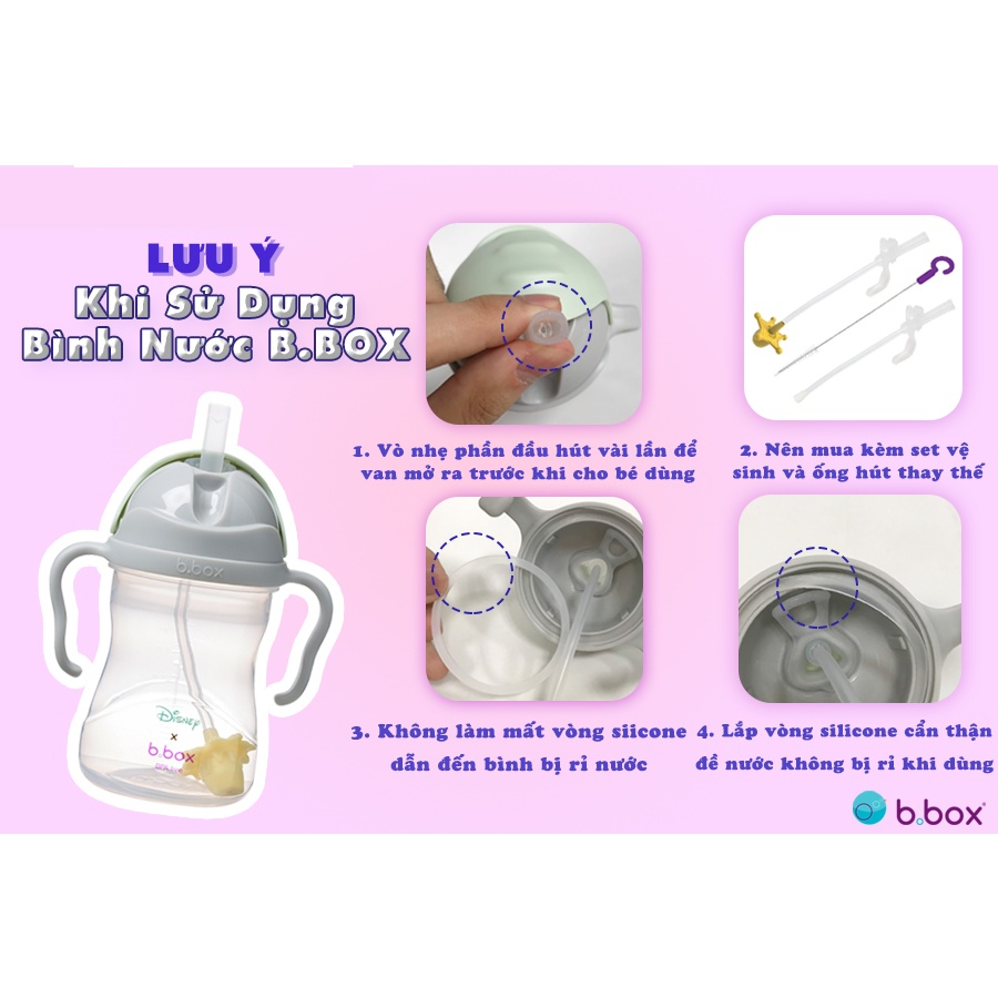 Bình Nước Tập Uống Chống Sặc 360 Độ Thương Hiệu Úc B.BOX