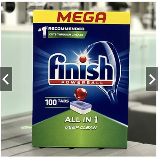 Viên rửa bát chén Finish All in 1 Hộp 100 viên(  OEM )