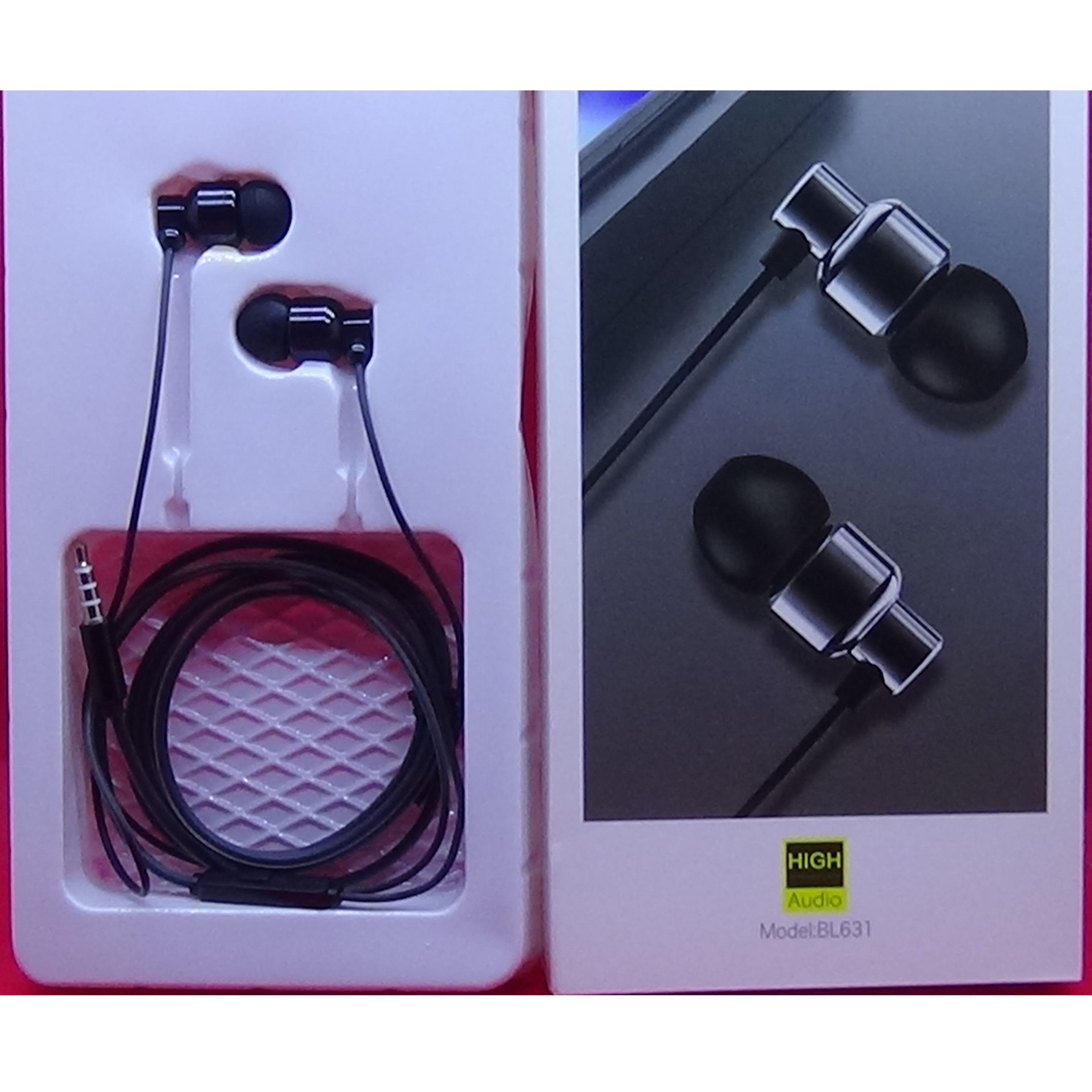 Tai nghe nhét tai dùng cho iPhone, Xiaomi, Samsung, Nokia, OPPO âm thanh siêu trầm (bass headphones) jack cắm 3.5mm Hàng Nhập Khẩu