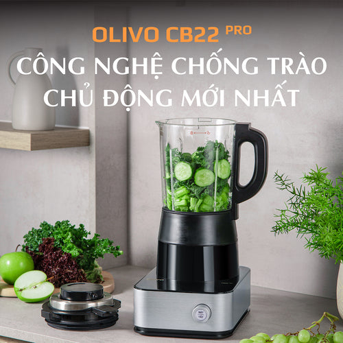 Máy Xay Nấu Cao Cấp OLIVO CB22 PRO Hàng Chính Hãng - Độ Ồn Thấp Nhất - Chống Trào Tuyệt Đối - Vệ Sinh Khử Khuẩn - Thương Hiệu Mỹ